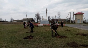 АКЦИЯ ПО ПОСАДКЕ ДЕРЕВЬЕВ В КЛИЧЕВСКОМ РАЙОНЕ