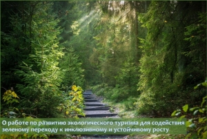 О работе по развитию экологического туризма для содействия зеленому переходу к инклюзивному и устойчивому росту